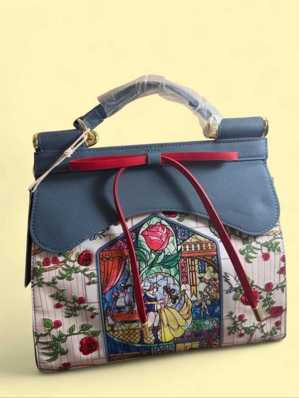 Disney Beauty and the Beast Loungefly Stained Glass Purse
